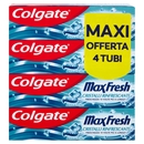 Colgate dentifricio Max Fresh Cristalli Rinfrescanti 4x75 ml